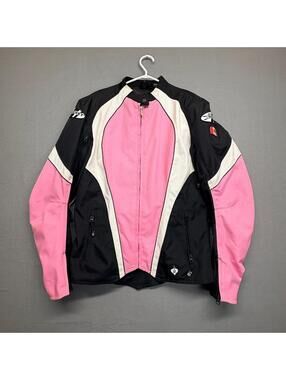 Joe Rocket Women's Pink and Black Motorcycle Jacket Large/ Tall